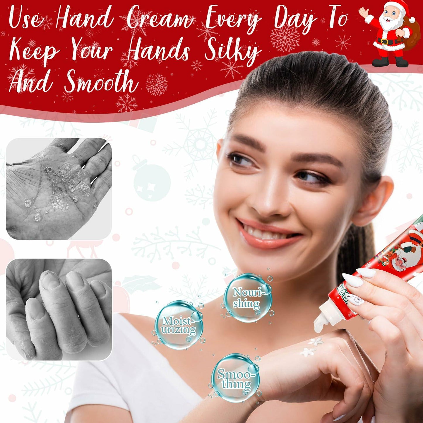 Dansib 12 Pc Christmas Hand Cream Set Moisturizing Travel Size Gift Women
