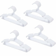 VIIBASE Baby Nursery Closet Hangers Ultra-Thin Plastic White 20 Pack