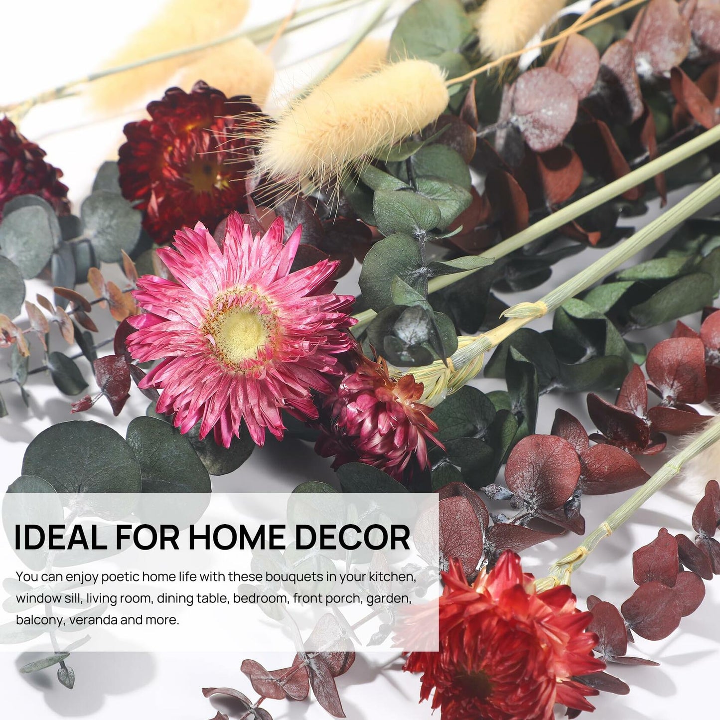 Natural Dried Flower Bouquet Fall Boho Pampas Grass Rustic Home Decor