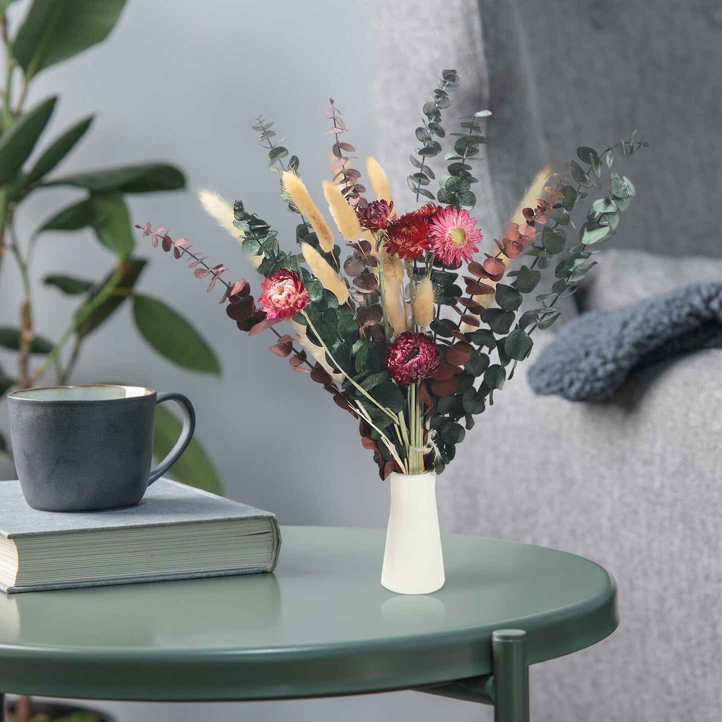 Natural Dried Flower Bouquet Fall Boho Pampas Grass Rustic Home Decor
