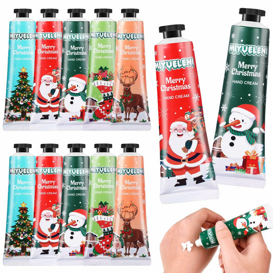 Dansib 12 Pc Christmas Hand Cream Set Moisturizing Travel Size Gift Women