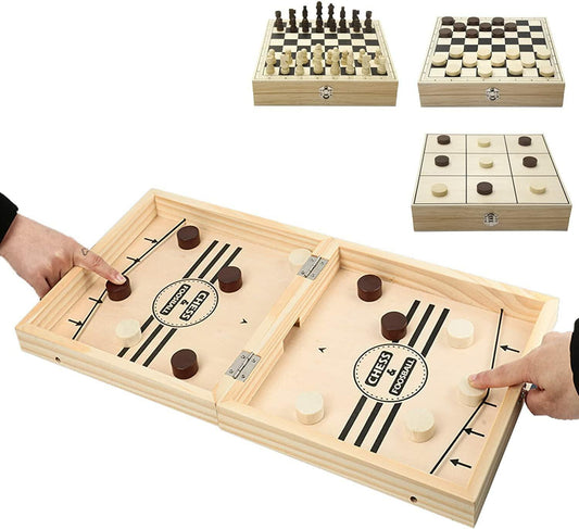 Inscape Data Fast Sling Puck Game Table Desktop Battle Large Foldable