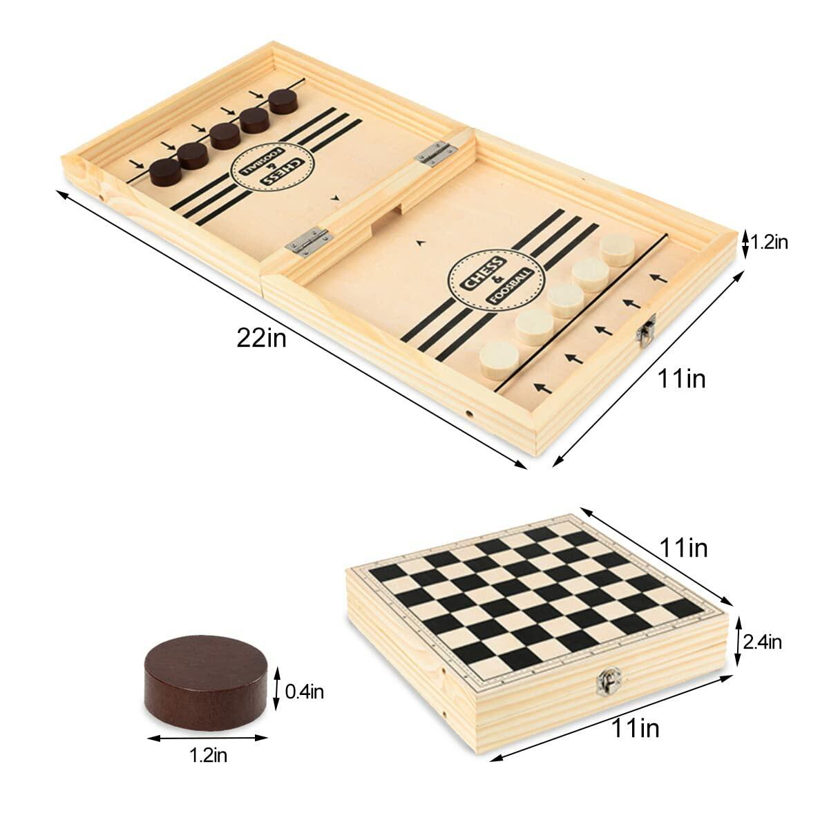 Inscape Data Fast Sling Puck Game Table Desktop Battle Large Foldable