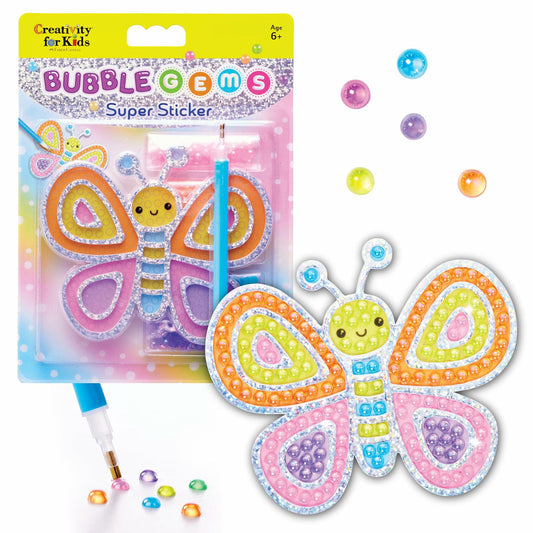 Creativity for Kids Bubble Gem Super Sticker Butterfly Diamond Painting Kit
