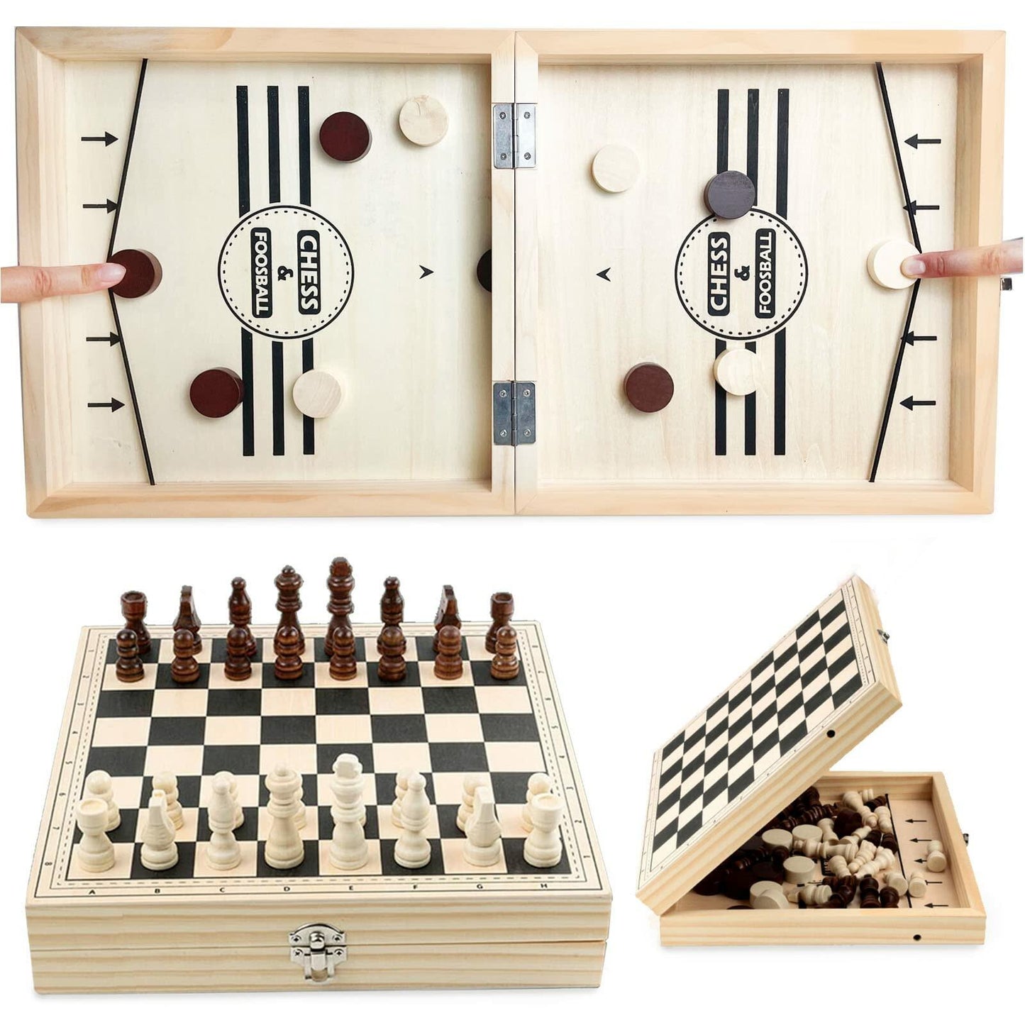 Inscape Data Fast Sling Puck Game Table Desktop Battle Large Foldable