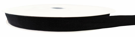 Abbaoww Black Velvet Ribbon 3/8 Inch 25 Yards Single Face Black