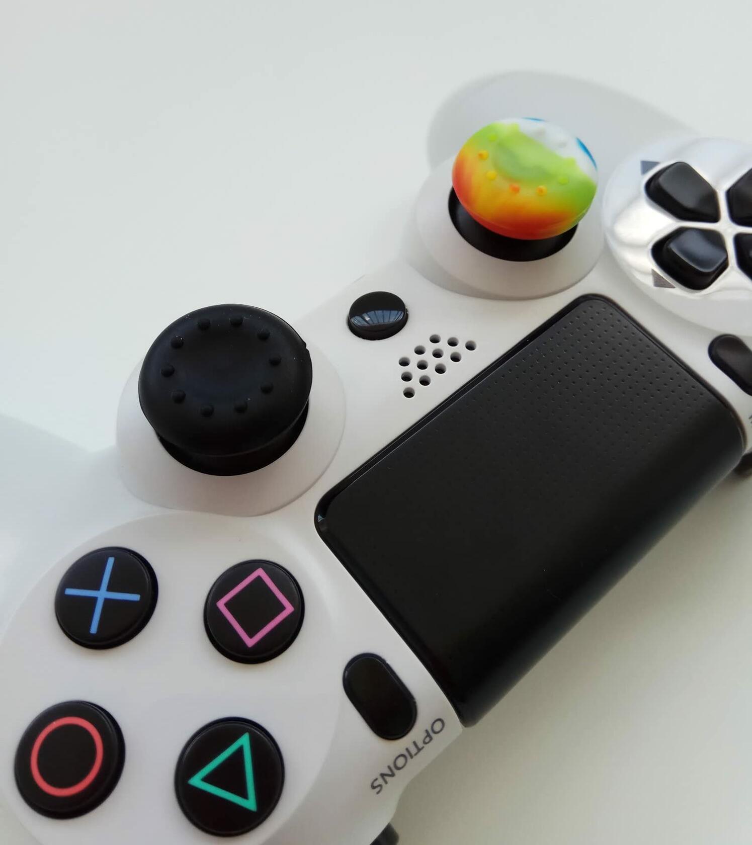 Hikfly PS5 Controller Silicone Skin Cover Red with 4 Thumb Grips