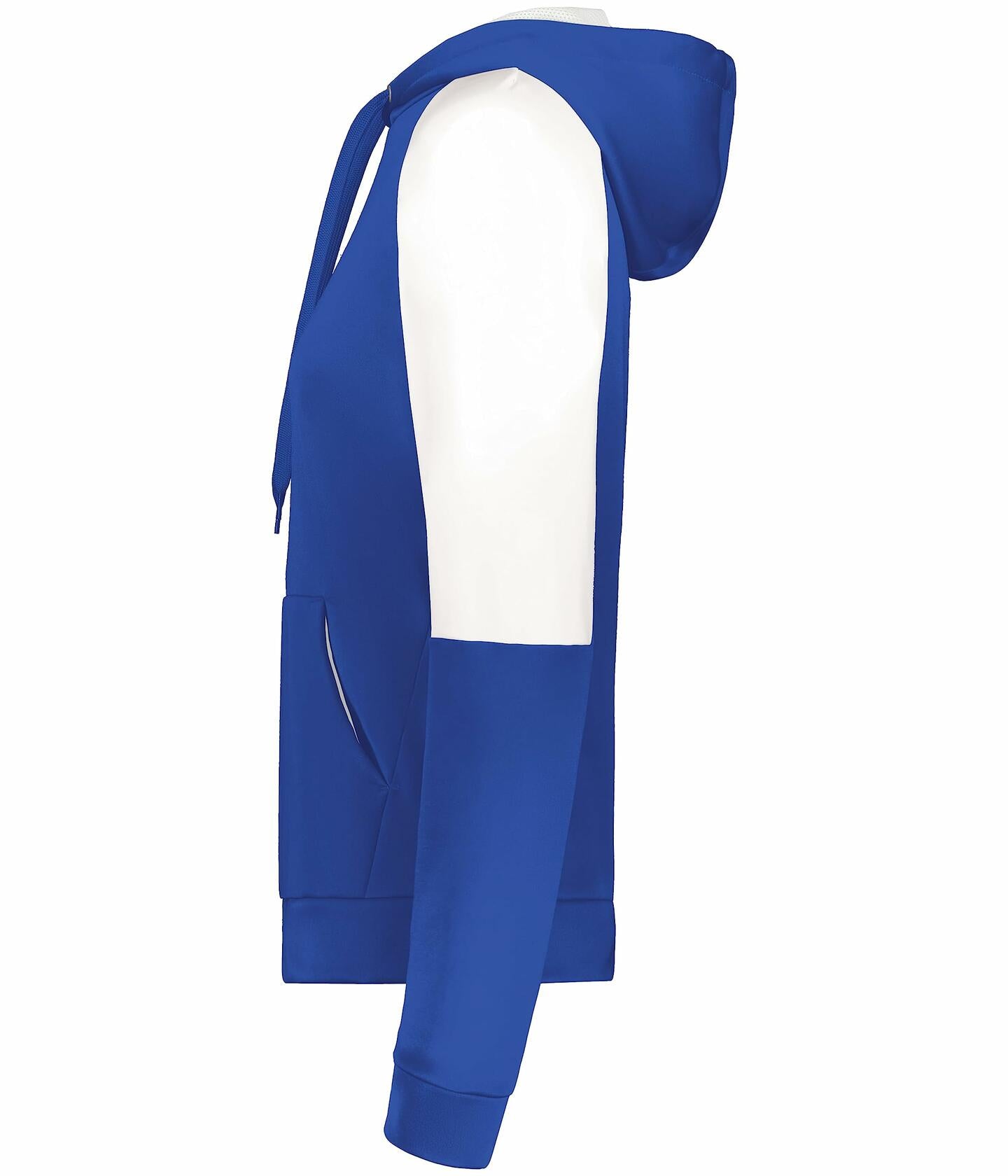 Holloway Women's Momentum Team Fleece Hoodie Royal White - Size XXL