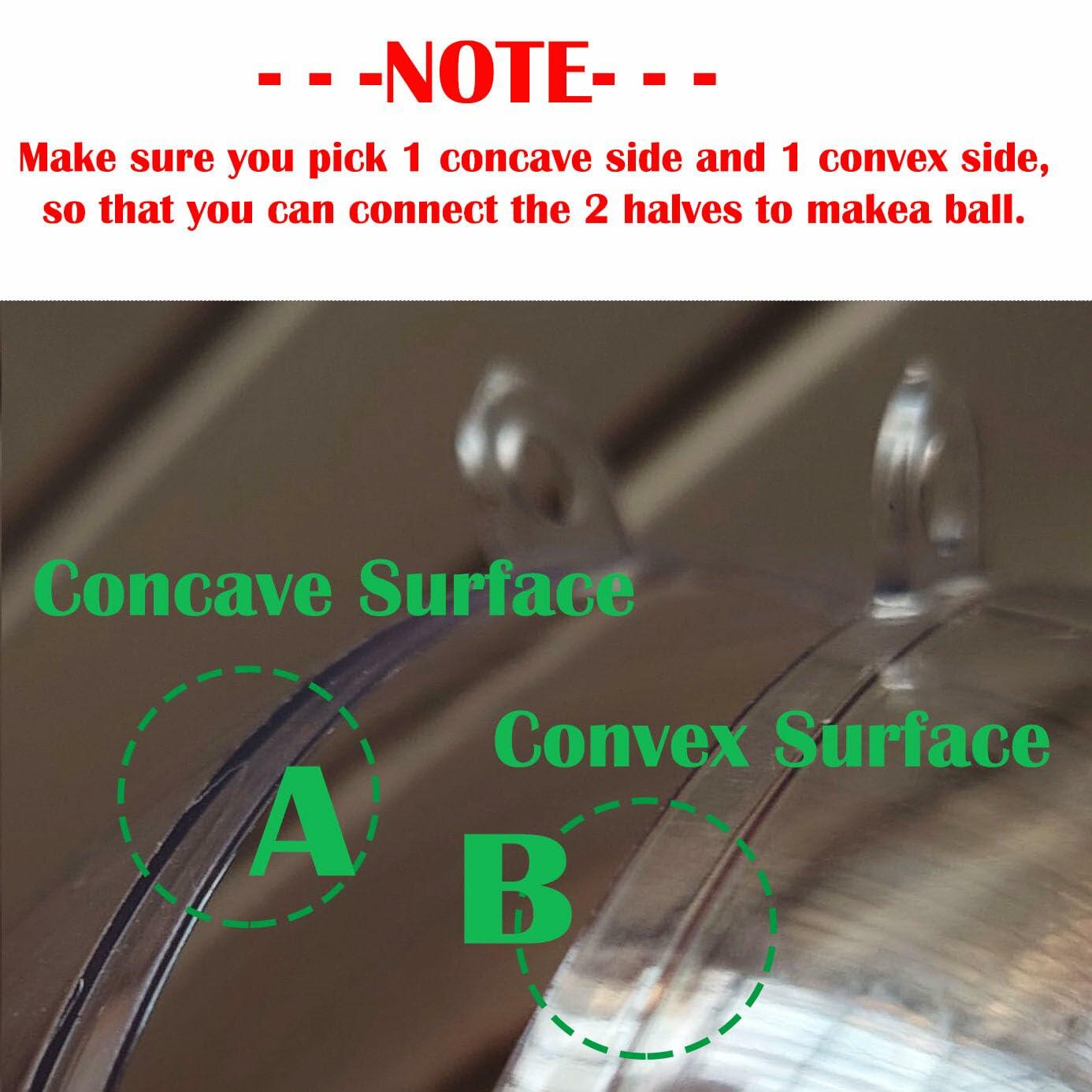 10PCS 120MM Clear Plastic Fillable Baubles Ornaments DIY Xmas Decor
