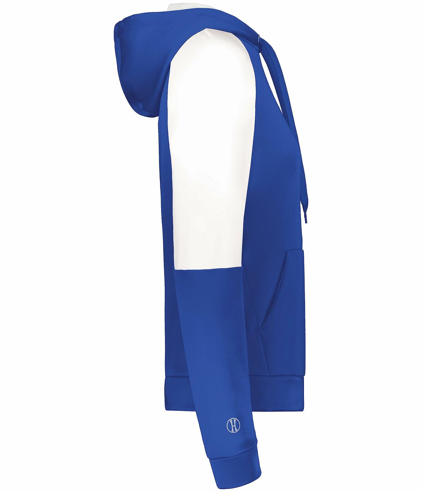 Holloway Women's Momentum Team Fleece Hoodie Royal White - Size XXL