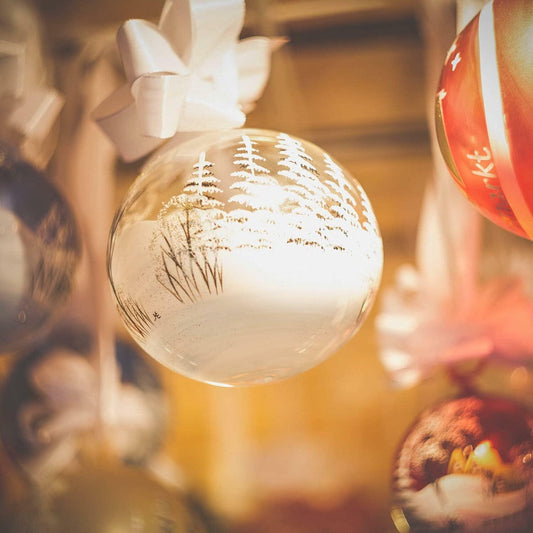 10PCS 120MM Clear Plastic Fillable Baubles Ornaments DIY Xmas Decor