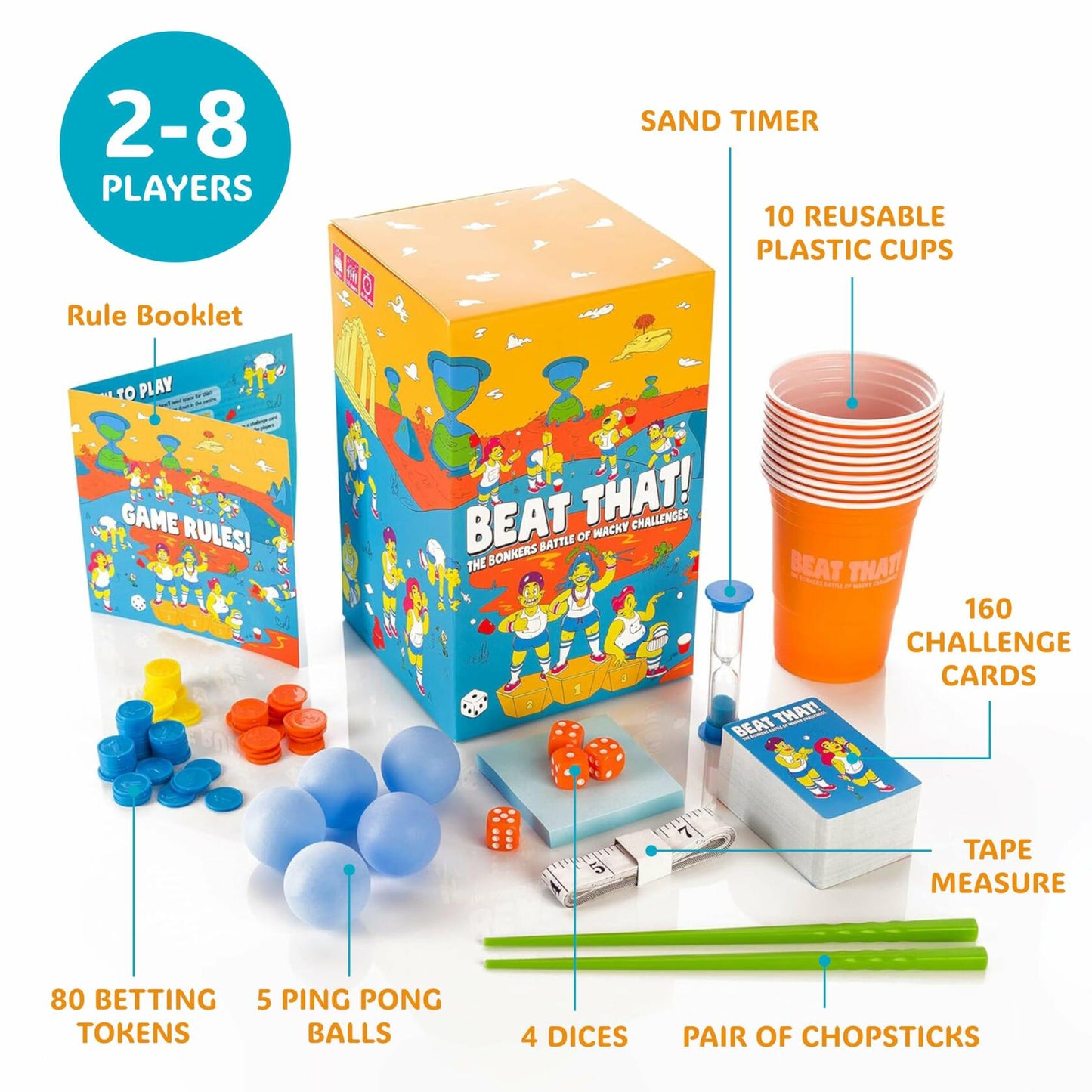 Gutter Games Beat That! The Bonkers Battle of Wacky Challenges Family Game
