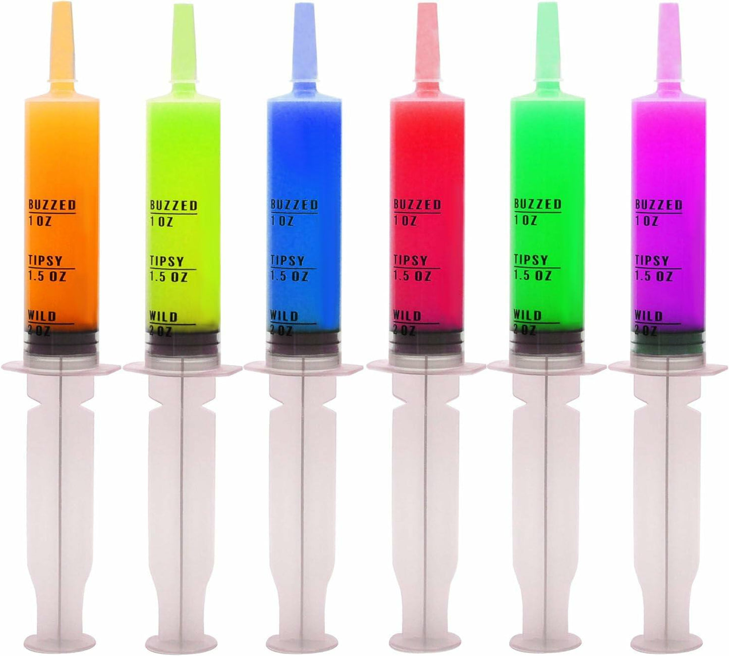 JOYIN 25-Pack 60ml Plastic Syringes with Easy-Grip Caps Reusable Tubes