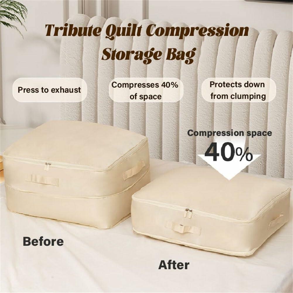 Ultra Space Saving Self Compression Organizer Bag Pink XL 54x42x60cm Size XL