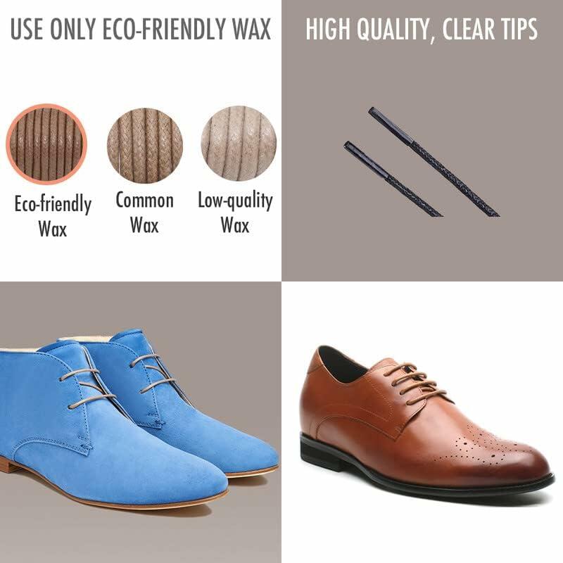 PANGAEA Waxed Round Oxford Shoe Laces #11 Royal Blue 26in 2-Pair