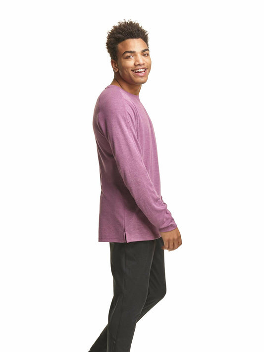 Champion C9 Men's Soft Train Long Sleeve T-Shirt Cranberry Mauve Heather Size L