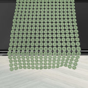 Elegant Comfort Table Runner Green Crochet Luxury Embroidery 16x20 Inch
