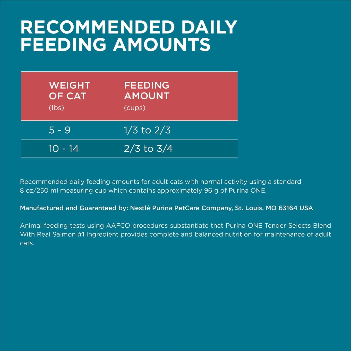 BB04/26 Purina ONE Dry Cat Food Tender Selects Salmon 3.5 lb Bag Natural