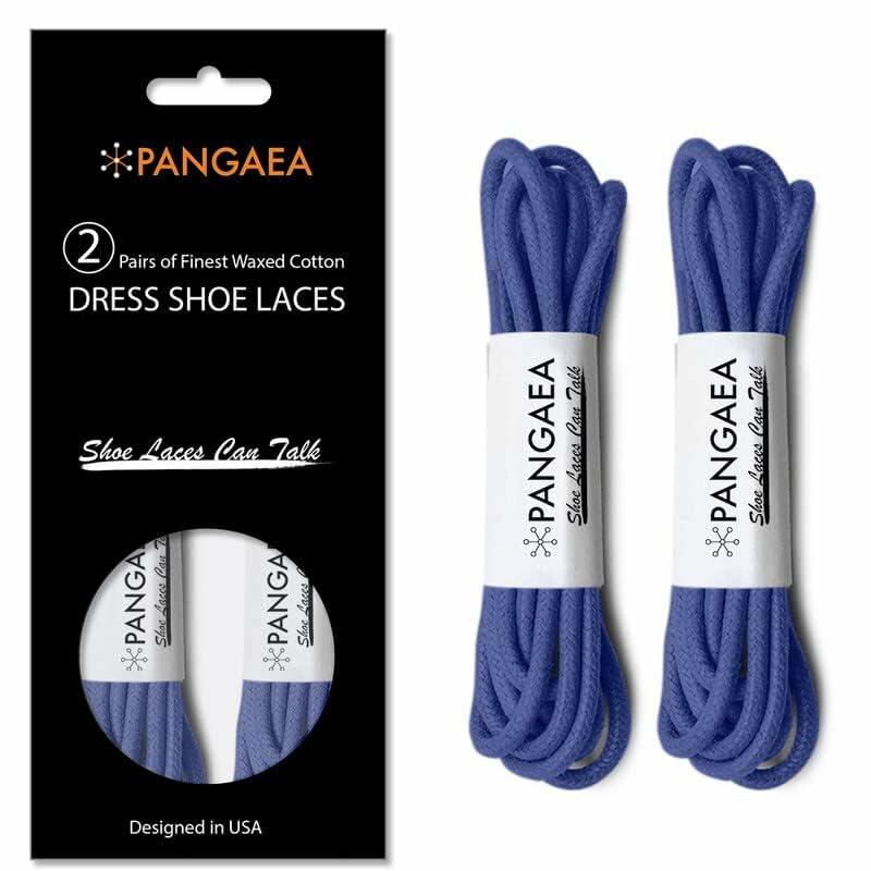 PANGAEA Waxed Round Oxford Shoe Laces #11 Royal Blue 26in 2-Pair