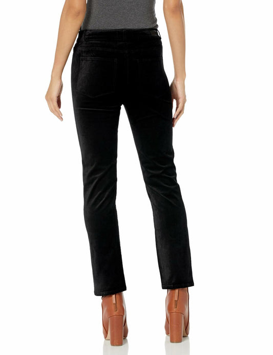 PAIGE Cindy Twisted Seam Slit Jeans Black Overdye Size 23