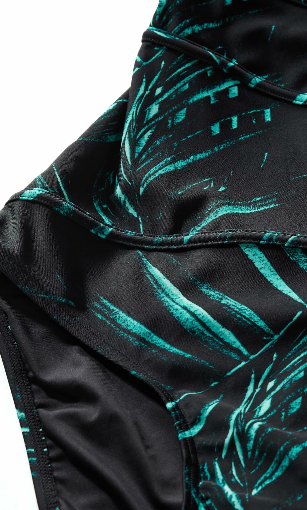 EVANS Women's Tropics 1 Piece Swimwear Aqua Print Size 26