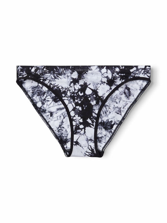 Happy Nation Girls Cool & Comfy Seamless Bikini Underwear Black Tie Dye Size L