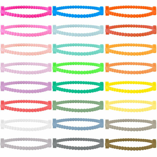 ZHLISHQINJJ Silicone Jesus Cross Bracelets 24-Pack Black Religious Rubber