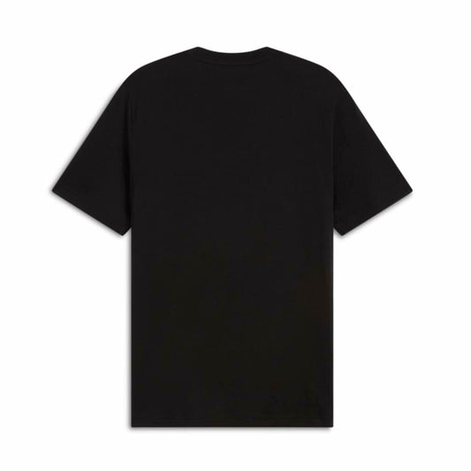 PUMA Men's Graphic T-Shirt Black Crew Neck Short Sleeve Size M
