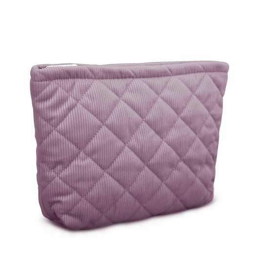 E-Tree Makeup Organizer Bag Soft-sided Zippered Pouch Purple