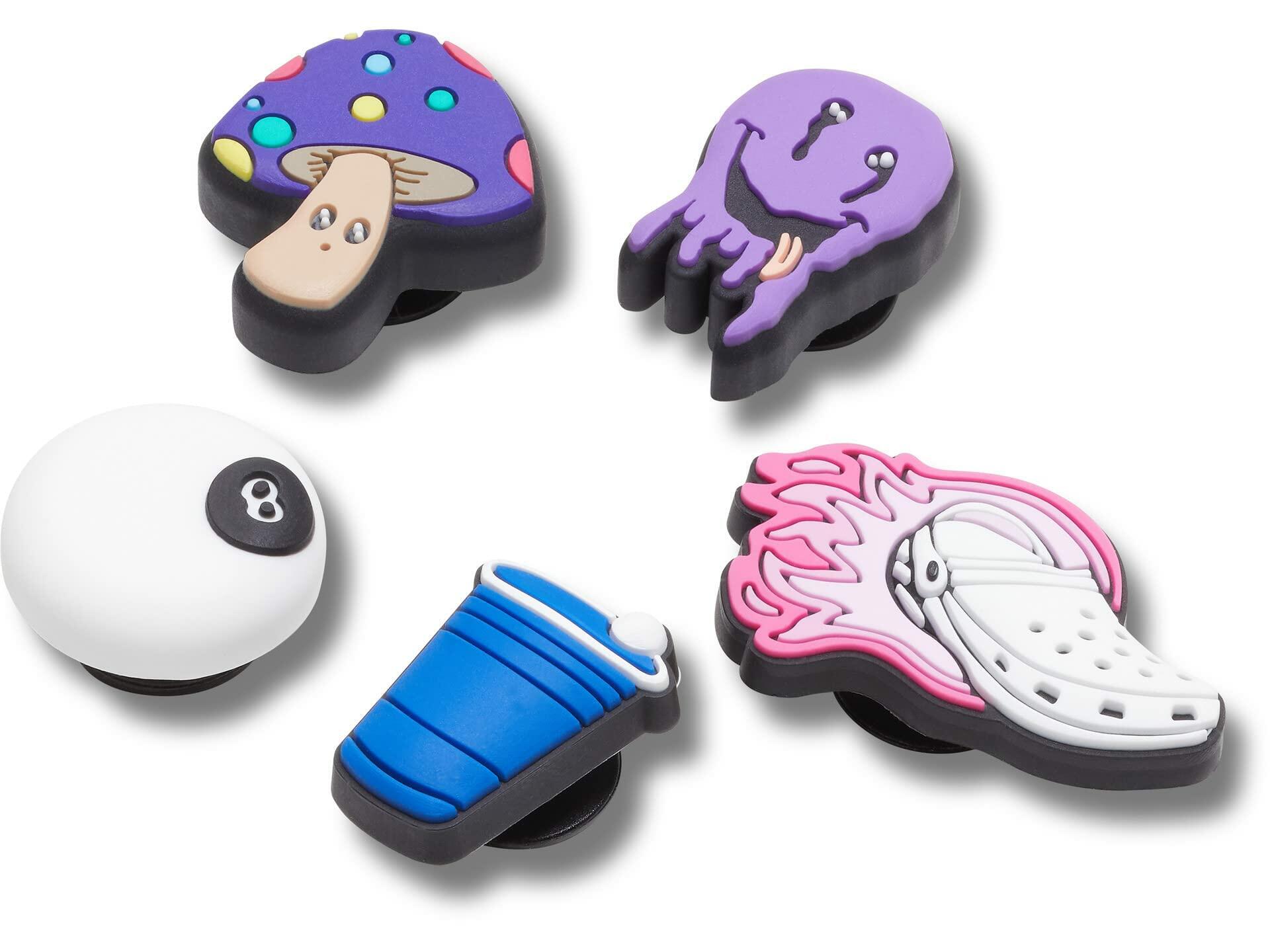 Crocs Shoe Charms Synthetic Chiller Guy 5-Pack Multi Color Size Medium