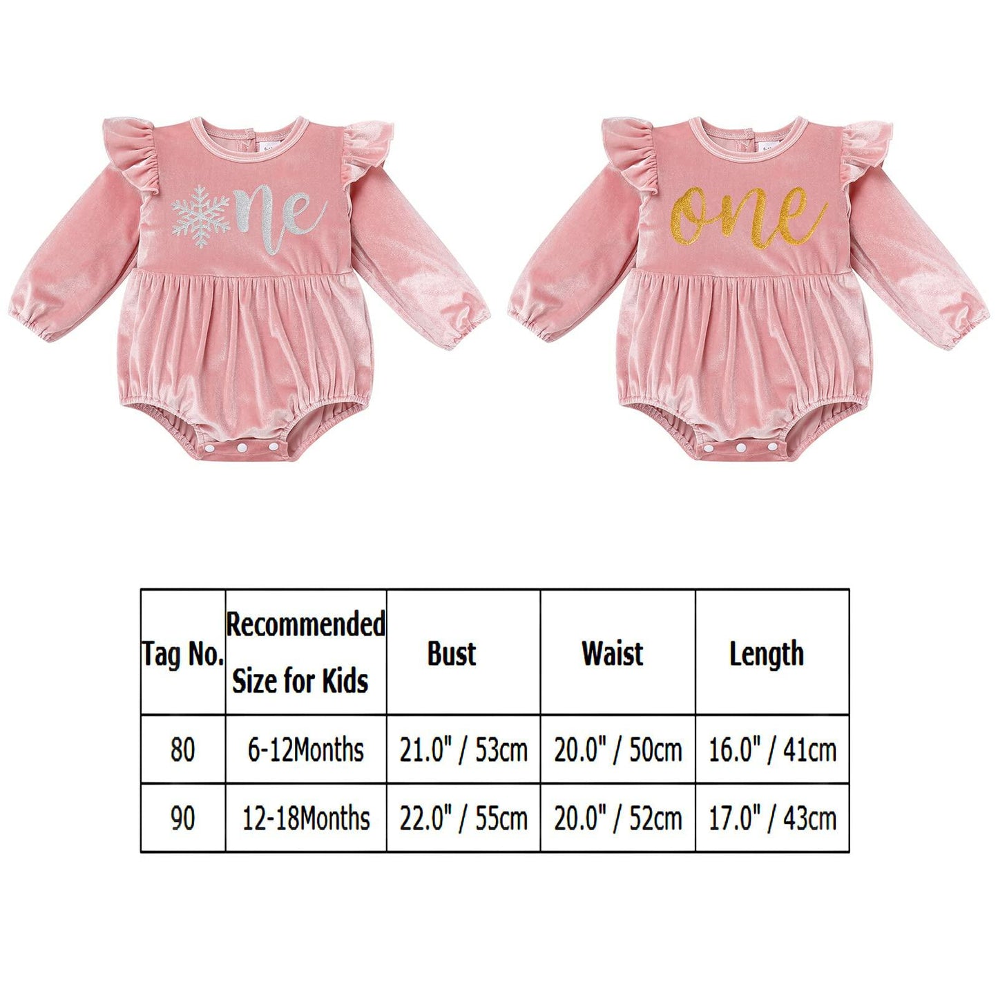 Infant Baby Girl Velvet Romper Pink Christmas Outfit Size 6-12M