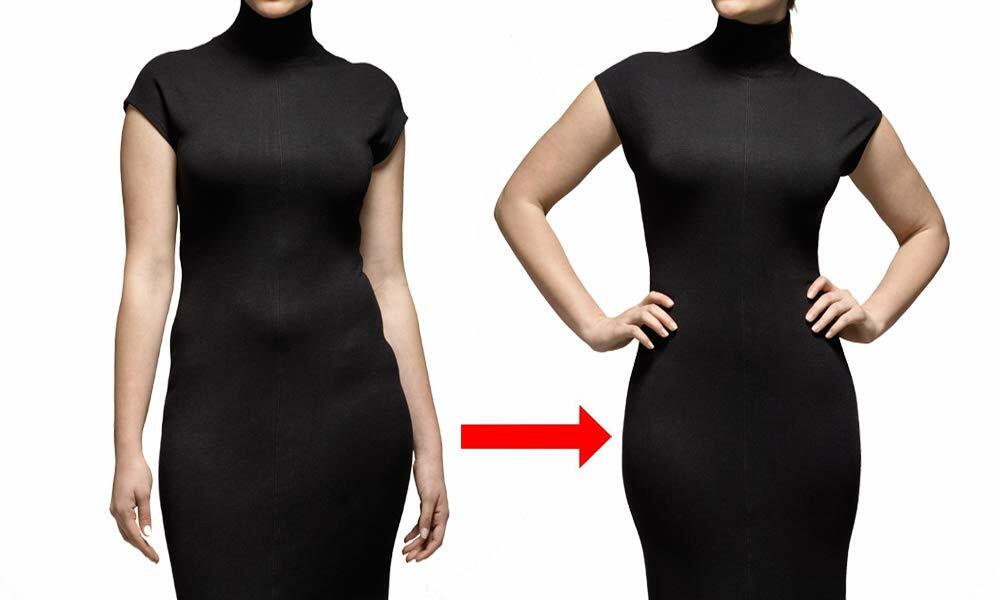VENDAU Women's Tummy Control Thong Body Shaper Waist Black - Size Medium Large