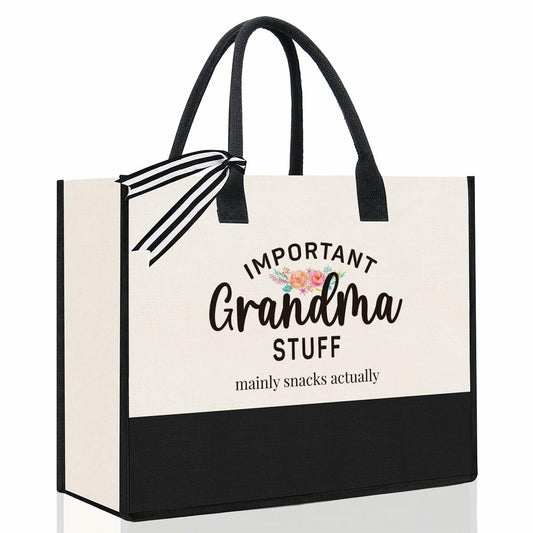 YUANHAO Grandma Tote Bag Large Beach Travel Gift Mothers Day Nana Gift