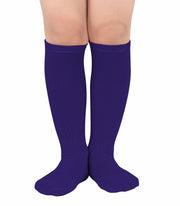 Zando Kids Soccer Socks Cotton Purple Size 6-8