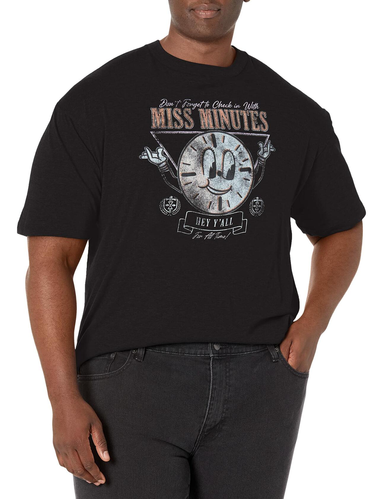 Marvel Big Loki Normcore Miss Minutes Men's Tee Shirt Black 3XL Tall Size