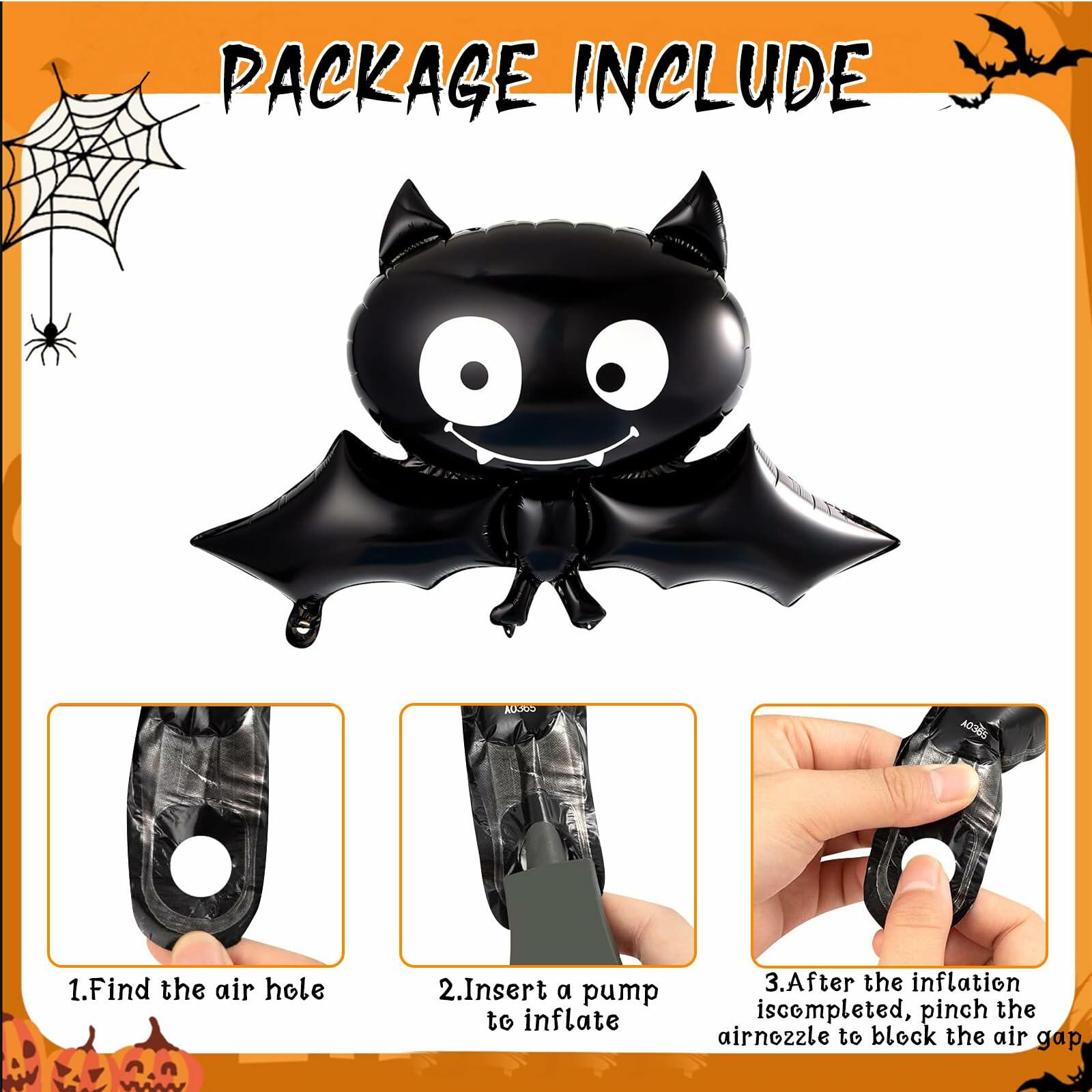 Halloween DIY Party Supplies Arch Kit with Cobweb BOO Spider Skeleton Balloons