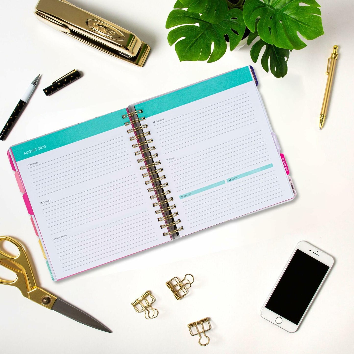 Votum 18 Month Planner 2024-2025 Daily Weekly Monthly with 3 Sticker Sheets