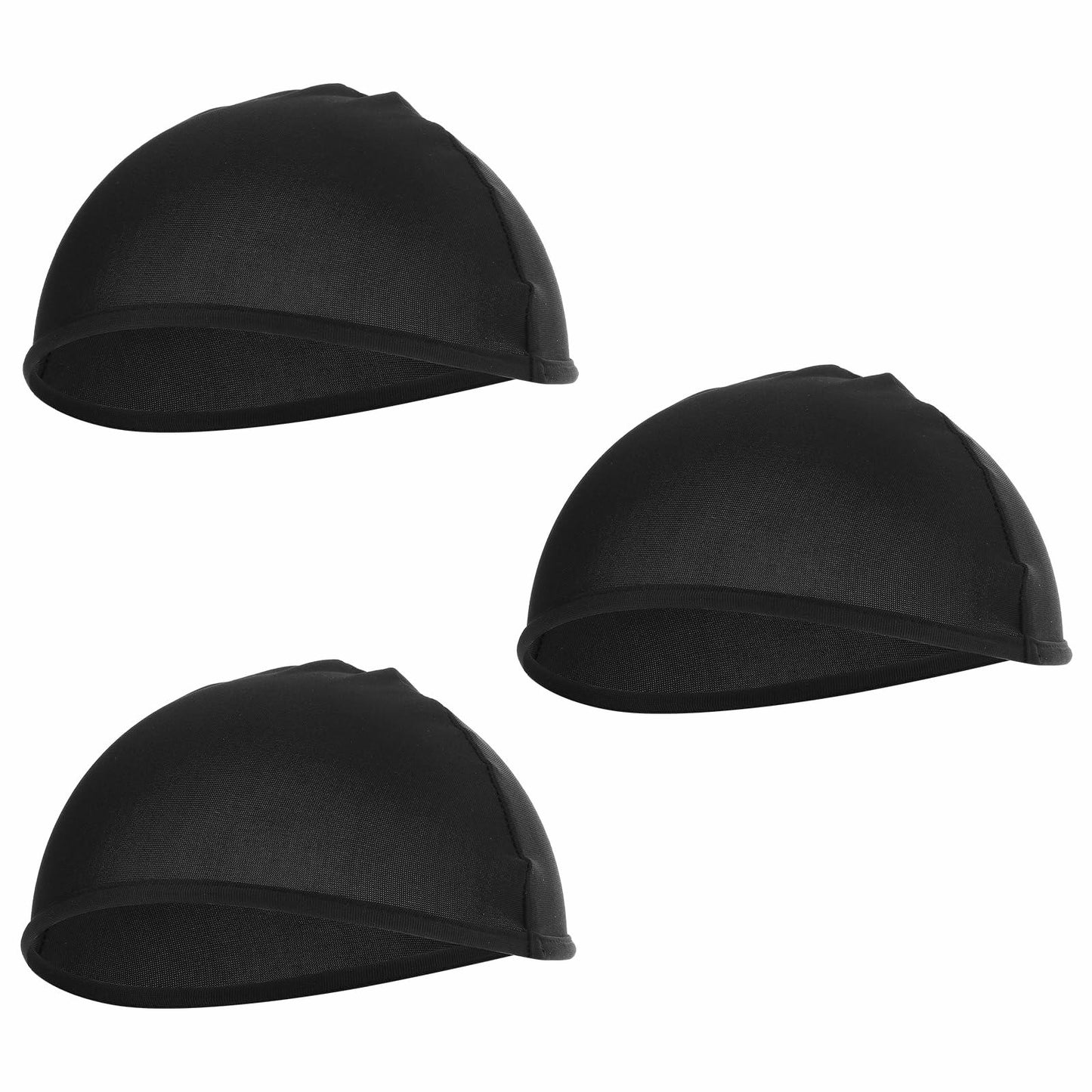 Dimeho 3 Pcs Cooling Skull Caps Helmet Liner Sweat Wicking Mesh Black