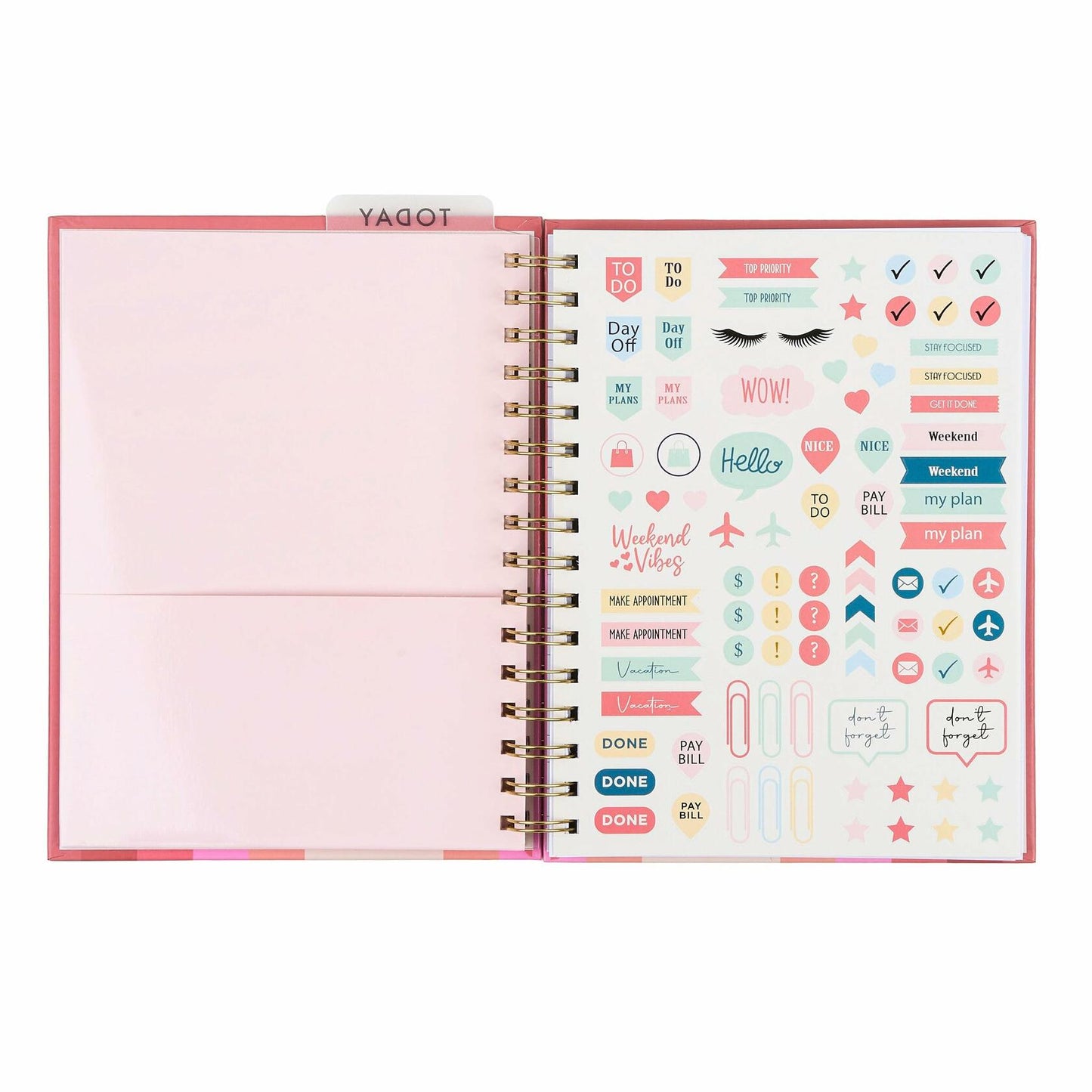 Votum 18-Month Planner 2024-2026 Daily Weekly Monthly 3 Sticker Sheets