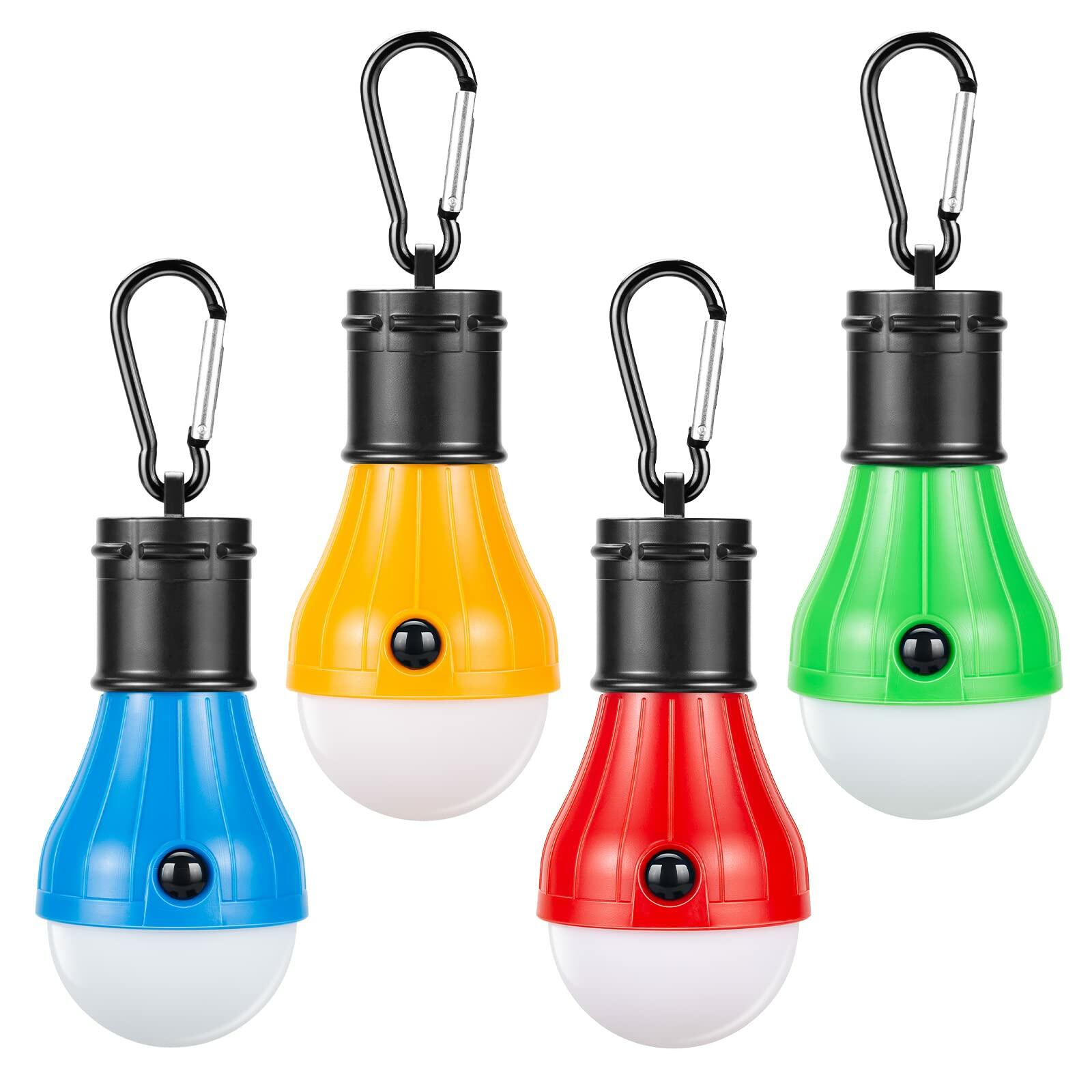 Doukey Portable LED Camping Lantern 4 Pack Emergency Light for Hiking