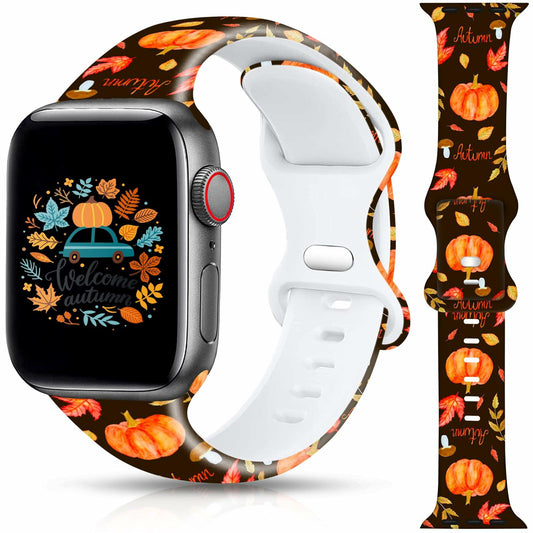 Christmas Halloween Apple Watch Band Compatible 38-49mm Replacement Strap