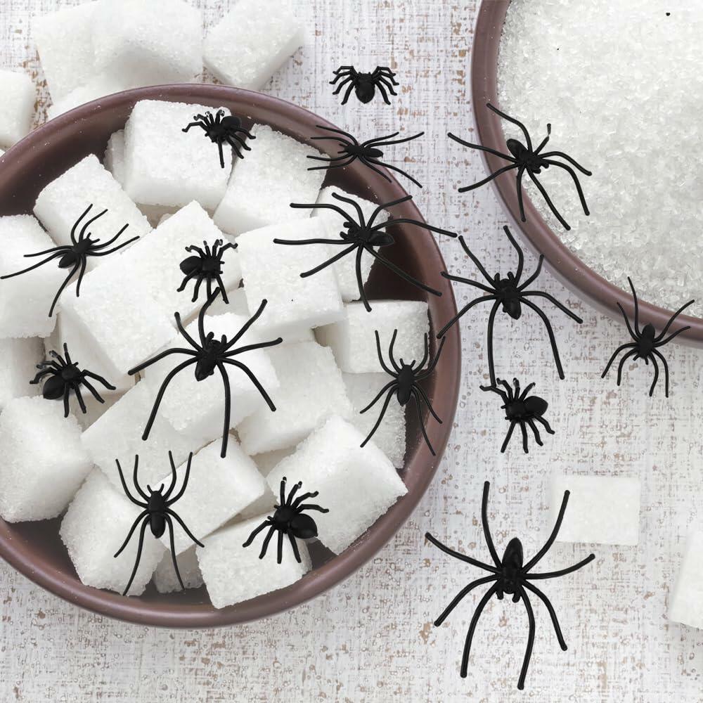 Fake Ants Halloween Mini 100Pcs Black Realistic Plastic Ants Prank Party