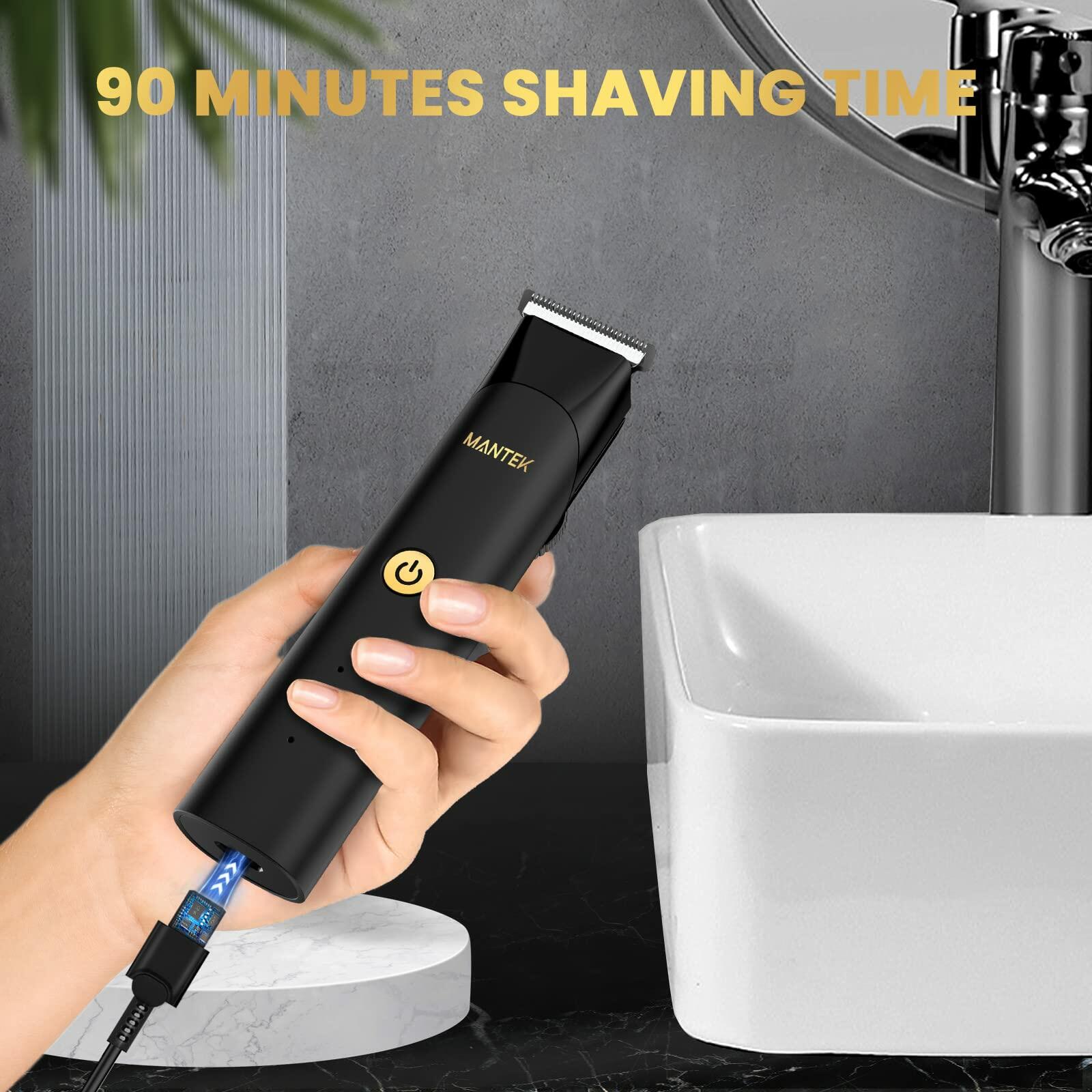 Body Trimmer for Men Electric Groomer with 2 Quick Change Trimmer Heads