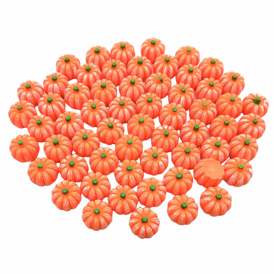 M2cbridge Halloween Resin Candy Corn Mini Ghost Pumpkin Charms 3D 60pcs