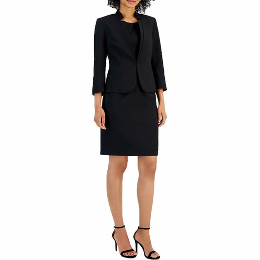 Le Suit Women's Dress Suit Jacket Charcoal Size 18
