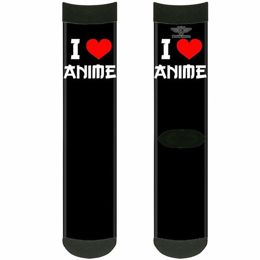 I Love Anime - Buckle Down Unisex Socks Crew Multicolor