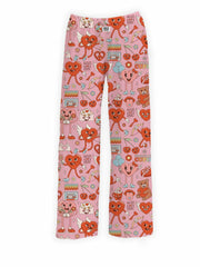 BRIEF INSANITY Women's Groovy Valentine Lounge Pajama Pants Size XL