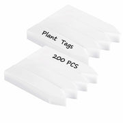 meumtuu 200 PCS White Plastic Plant Labels Garden Markers PVC PVCPL-200W