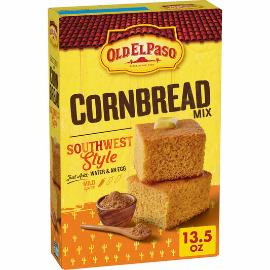 BestBy07/25 Old El Paso Cornbread Mix Southwest Style Baking Mix 13.5 oz