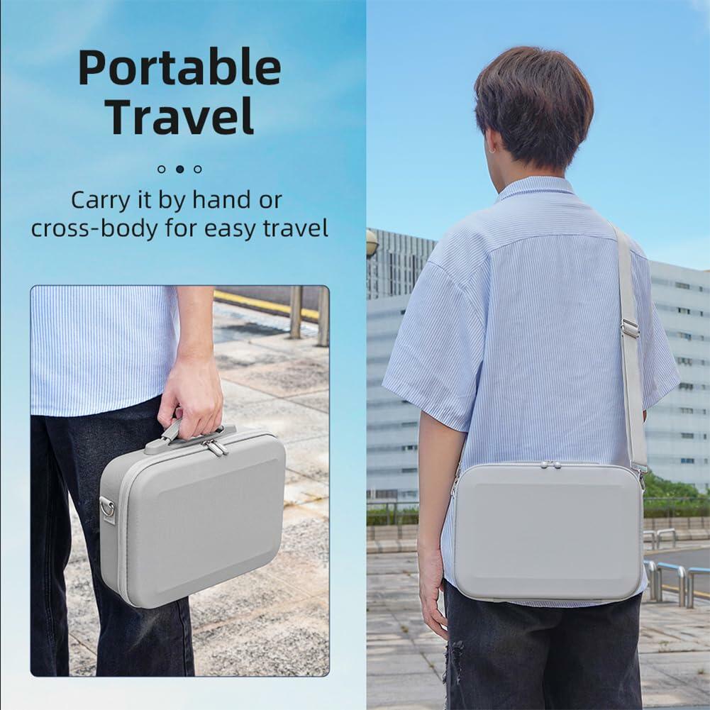 Gencokok Carrying Case for DJI NEO Waterproof PU Storage Bag Black